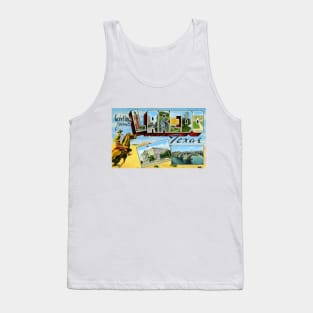 Greetings from Laredo, Texas - Vintage Large Letter Postcard Tank Top